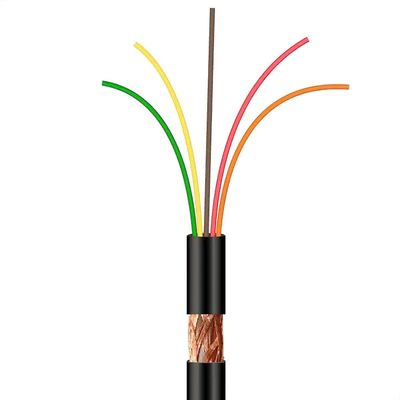 Cabo Manga 5x26 AWG - com Blindagem Preto - 2 Metros
