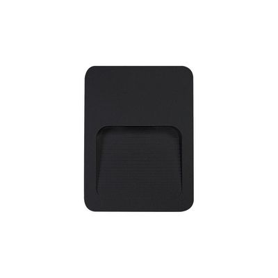 Balizador Astraled Leo De Sobrepor Led 2w Bivolt Preto 3000k Luz Amarela Bl-6703