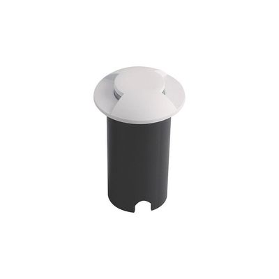 Balizador Astraled Brecher Redondo De Embutir Led 1w Bivolt Branco 3000k Luz Amarela Bl-5024