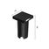 Balizador Astraled Zahoor Quadrado De Embutir Led 1w Bivolt Preto 3000k Luz Amarela Bl-5027
