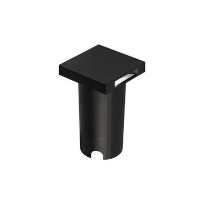 Balizador Astraled Zahoor Quadrado De Embutir Led 1w Bivolt Preto 3000k Luz Amarela Bl-5027
