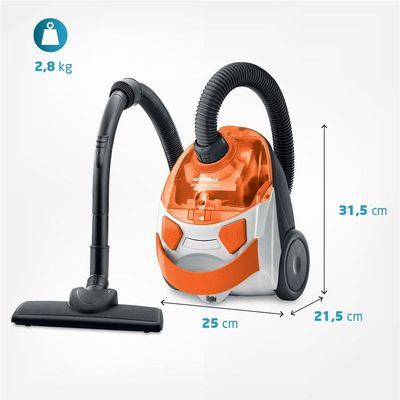 Aspirador De Pó Mondial Turbo Hepa Branco e Laranja AP-15 127V 110V