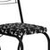 Conjunto com 2 Cadeiras Chipre Revestimento Sintético Florido e Preto
