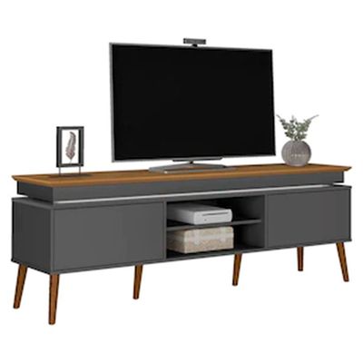 Rack Lumina para TV de até 75 Polegadas Artely Carvalho com Grafite
