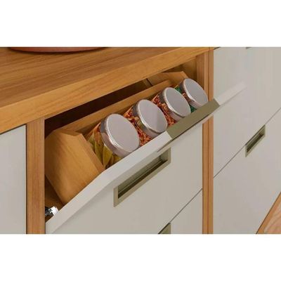 Cozinha Completa Imperatriz 3 Peças (2 Aéreos + 1 Balcãos) C6p45 Freijo-off White - Nesher