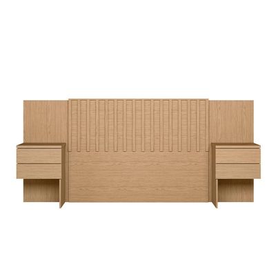 Cabeceira para Cama de Casal e Queen Size Palumóveis Olinda Extensível 300cm de Largura Freijó