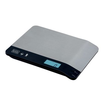 Balança de Cozinha Black Decker BC500 à Pilha com Acabamento em Inox e Capacidade de até 5kg Preto