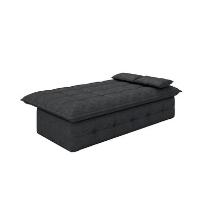Sofá-Cama 2 Lugares Luizzi Besthouse Monalisa Revestido em Tecido Boucle - 207cm de Largura Chumbo
