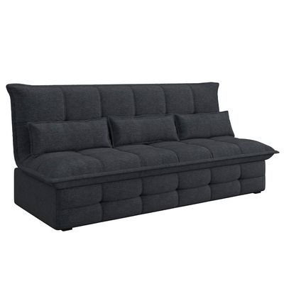 Sofá-Cama 2 Lugares Luizzi Besthouse Monalisa Revestido em Tecido Boucle - 207cm de Largura Chumbo