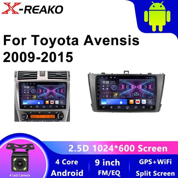 Reprodutor Multimídia Carplay para Toyota Avensis T27 4 núcleos 1GB+32GB carplay