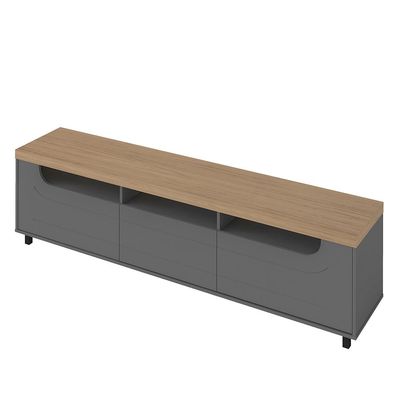 Rack para TV até 85 2 Portas 1 Gaveta Artely Mercury Carvlh / Grafit