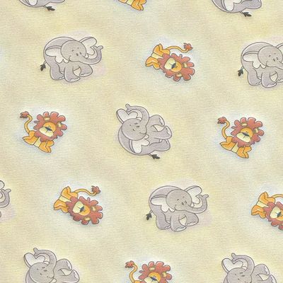 Colchão Infantil Probel Gold Am Animal Baby com Espuma D18 10x70x130cm Amarelo Amarelo