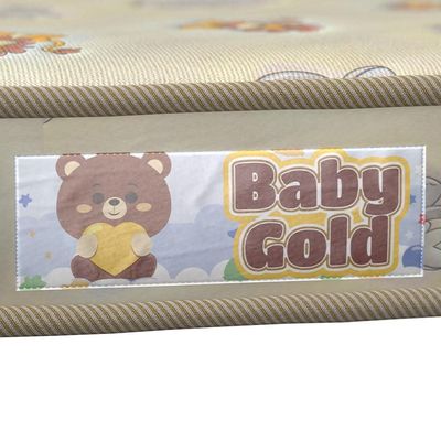 Colchão Infantil Probel Gold Am Animal Baby com Espuma D18 10x70x130cm Amarelo Amarelo