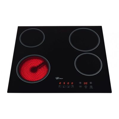 Fogão Cooktop Fischer 4Q Elétrico Mesa Vitrocerâmica Touch 220V