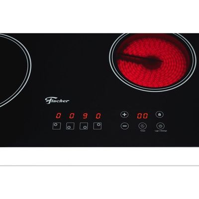 Fogão Cooktop Fischer 4Q Elétrico Mesa Vitrocerâmica Touch 220V