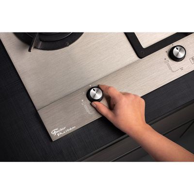 Fogão Cooktop Fischer 5Q Platinium Gás Aço Bivolt