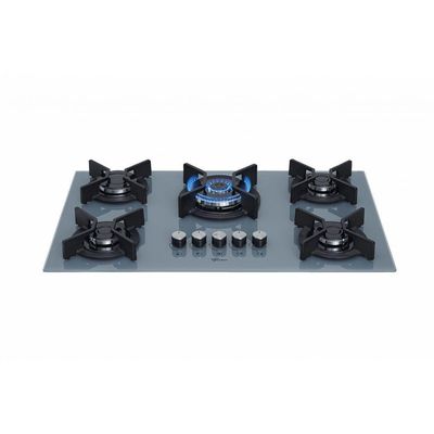 Fogão Cooktop Fischer 5Q TC Infinity Gás Mesa Vidro Eiger Bivolt