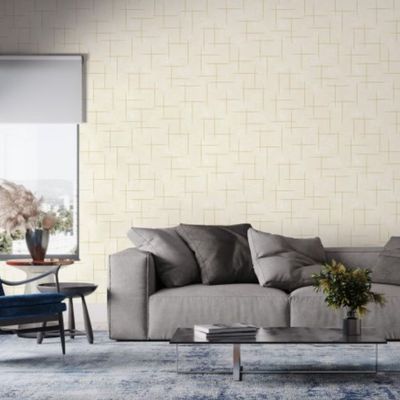 Papel de Parede Bobinex Essencial Geométrico Branco 4314
