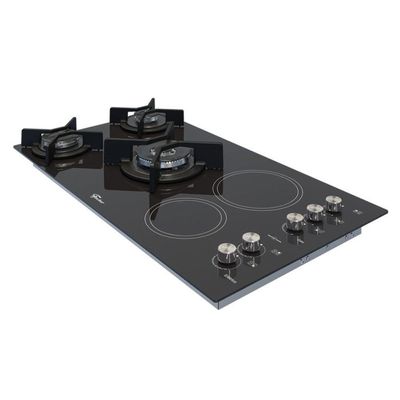 Fogão Cooktop Fischer 5Q Top Gás/Elétrico Mesa Vitrocerâmico 220V