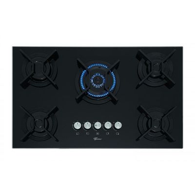 Fogão Cooktop Fischer 5Q TC Infinity Gás Mesa Vidro Preto Bivolt