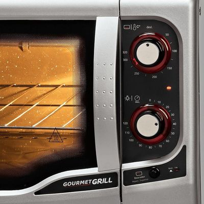 Forno Elétrico Fischer Gourmet Grill Bancada 44L Prata 127V