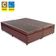 Cama Box Baú Casal Bipartido Sintético Serene Marrom 138x188x44