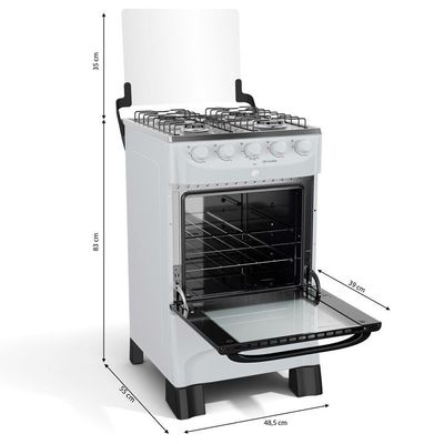 Fogão Mueller 4 Bocas Branco Automático Mfi4bb Branco