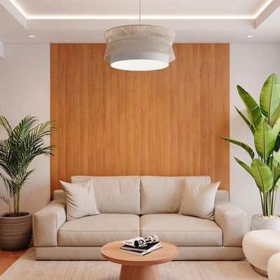 Lustre Pendente Blumenau Gaia 60cm E27 Bivolt Branco