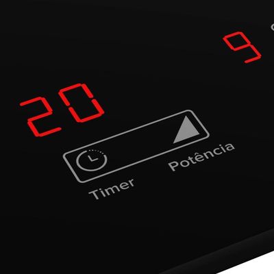 Cooktop Mueller 2 Bocas de Indução Painel Touch 220V