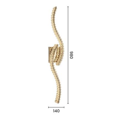 Arandela Sindora Dcb02906 Led Dourada Bivolt
