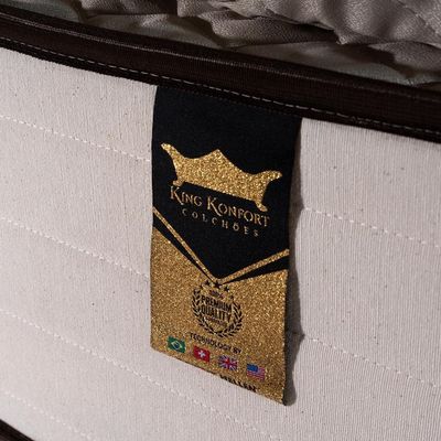 Colchão Queen Size Hellen Malta Linho com Molas Ensacadas e Espuma D26 28x158x198cm Bege