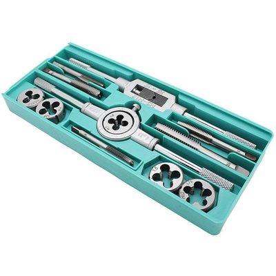 Jogo Tarracha Cossinete Macho Femea Kit 12 Peças Pente Abre Rosca Aco Madeira Aluminio Profissional
