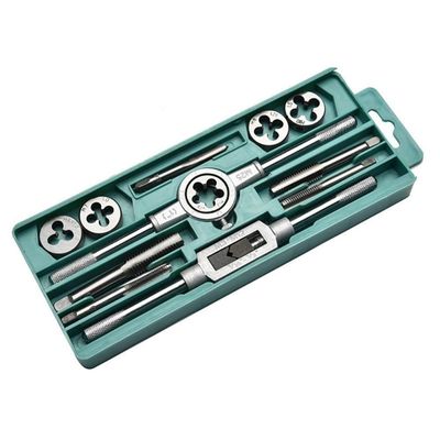 Jogo Tarracha Cossinete Macho Femea Kit 12 Peças Pente Abre Rosca Aco Madeira Aluminio Profissional