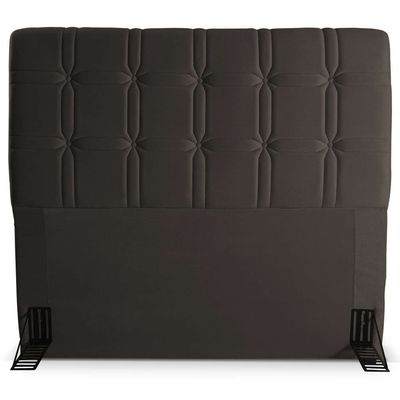 Cabeceira para Cama de Casal Hellen Zeus com Revestimento Platinum - 140cm de largura Marrom