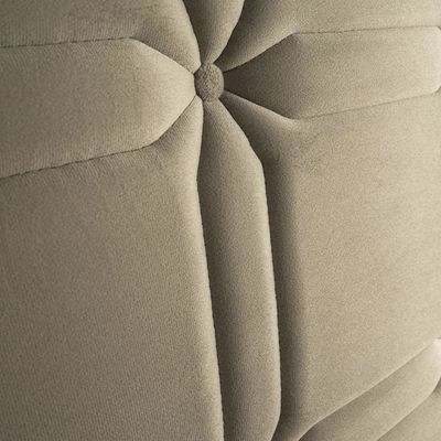 Cabeceira para Cama Queen Size Hellen Zeus com Revestimento Platinum - 160cm de largura Bege