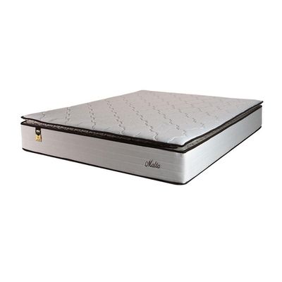 Colchão King Size Hellen Malta Linho com Molas Ensacadas e Espuma D26 28x193x203cm Bege