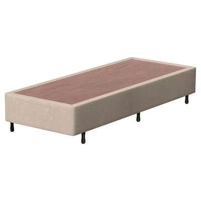 Base Box Queen Size Guarda Costas Vitality Suede 26x188x79cm Probel Bege