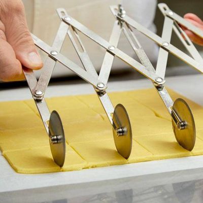 Carretilha Expansível 5 Lâminas Inox Massari Ghidini Inox