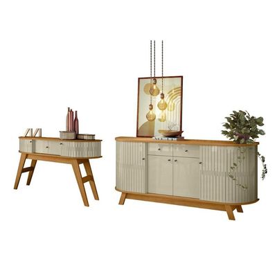 Conjunto Aparador E Buffet Istambul Cumaru Opala