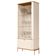 Cristaleira 2 Portas Baton Rouge Off White Nature Bronze