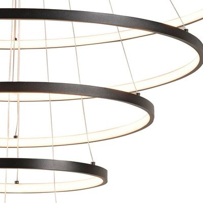Lustre Pendente Sindora Qd05454 Preto Led Bivolt