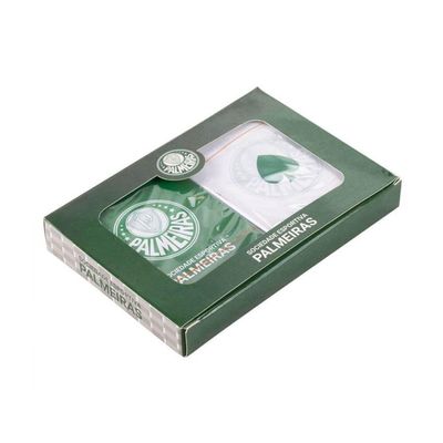 Jogo Com 2 Baralhos Palmeiras Plástico Oficial
