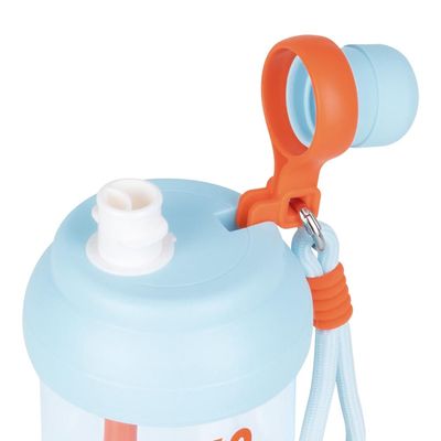 Garrafa Kids Alça Azul 500ml