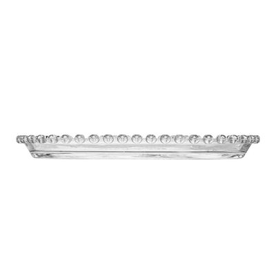 Travessa Oval de Cristal Lyor Coração 2,5x13x25 cm (AxLxP) Transparente