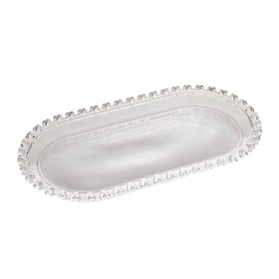 Travessa Oval de Cristal Lyor Coração 2,5x13x25 cm (AxLxP) Transparente
