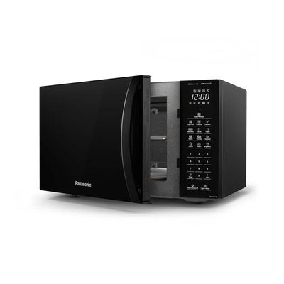 Microondas Panasonic Dupla Refeição 34L Black Glass NN-ST66NBRU 220V