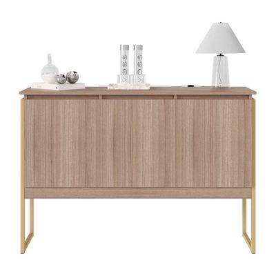 Buffet Aparador De Sala Jantar Com Pés Dourado Montana Dourado