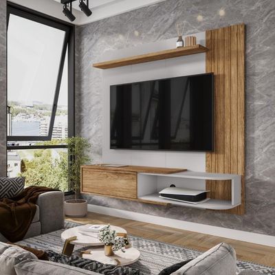 Suporte Tv 50 Polegadas Arpoador Cinamomo Off-white