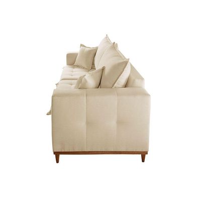 Sofá Matrix 02 Módulos De 80cm B25cm Meu Sofá Online A294 Linho Creme