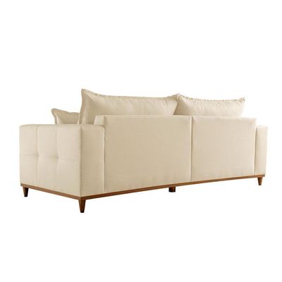 Sofá Matrix 02 Módulos De 80cm B25cm Meu Sofá Online A294 Linho Creme